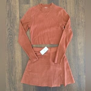 Lilyful Mini Skirt Set - Long Sleeve